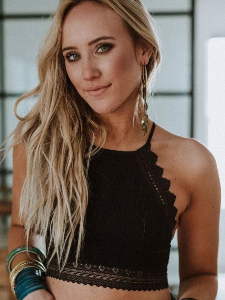 Light Of The Moon Crochet Trim Bralette - Black for wholesale on Faire3