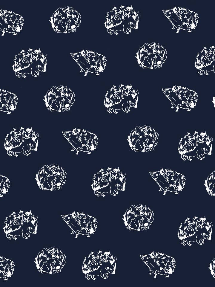 Hedgehogs in Navy Blue for wholesale by mums