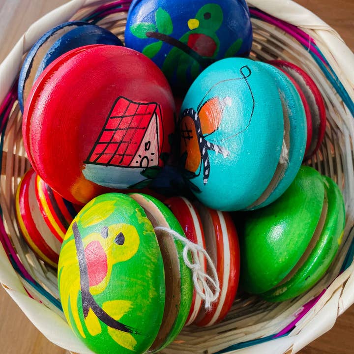 GUATEARTISAN - Venta al por mayor Juguete de madera - Niños - Juguetes yoyó de madera tradicionales guatemaltecos3