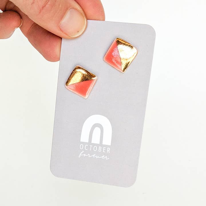 Square Studs for wholesale by October Forever