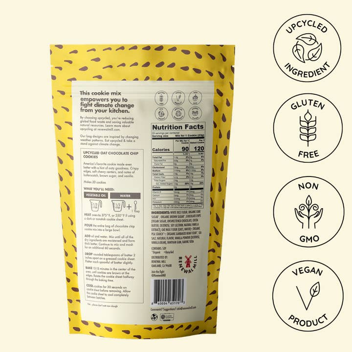 Renewal Mill - Wholesale Cookie Mix - Upcycled Oat Chocolate Chip Cookie Mix (Vegan & Gluten-Free)