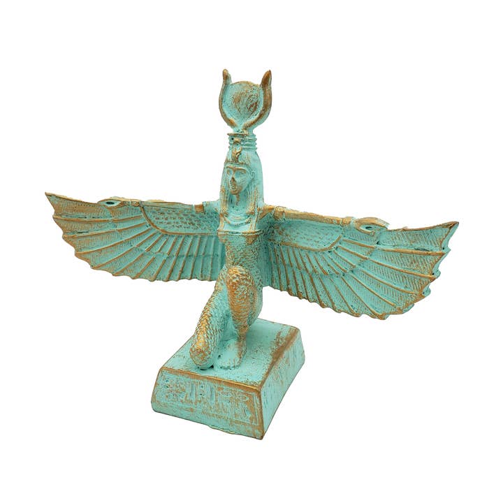Winged Isis Patina - 6" - Egyptian Goddess for wholesale by Discoveries, Inc.