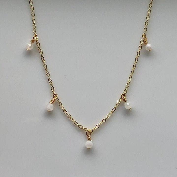 Moonstone Station halskæde for engroshandel hos AyaKazari