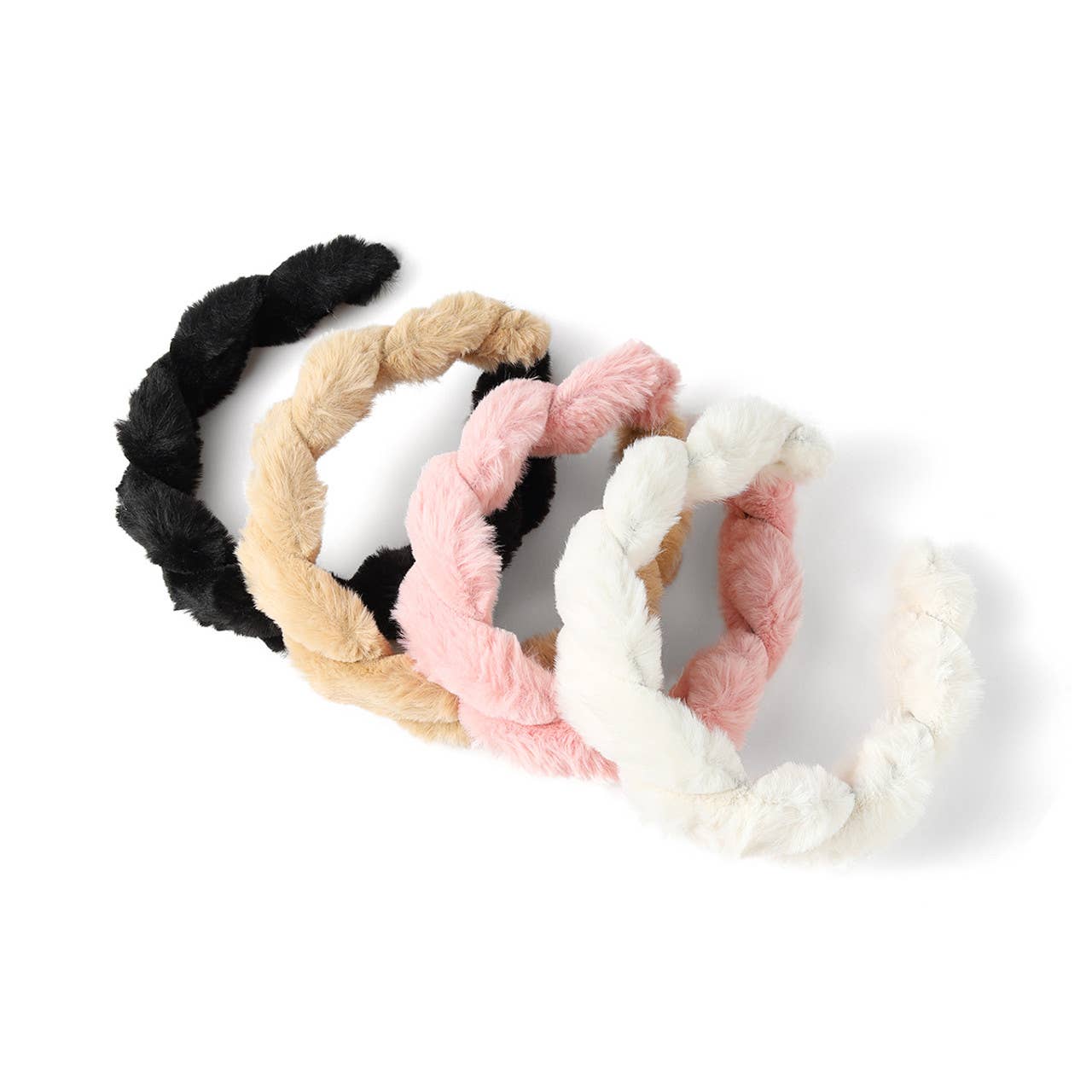 Selini New York - Wholesale Fashion Headband - Women's - " C " Shaped Faux Fur Twisted Headband2