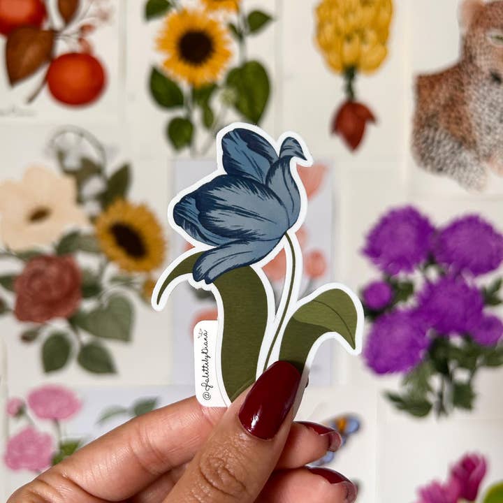 PalettebyDiana - Wholesale Sticker - Blue tulip Vynil sticker1