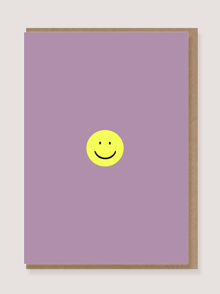 folding card with envelope - “Smile” for wholesale by LØTTEBOM
