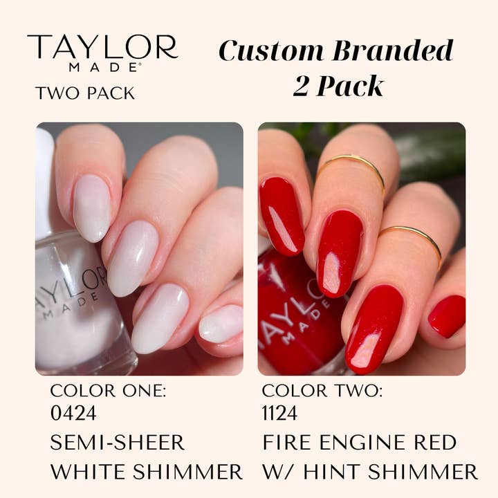 Taylor Made Polish - Vendita all'ingrosso Smalto per unghie - Smalto per unghie personalizzato: confezione da 2 a lunga tenuta + vegano + non tossico211