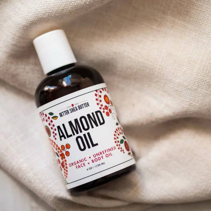 Better Shea Butter - Vente Huile pour le bain/corps - Huile d'amande douce biologique - Huile pour le corps et le visage4