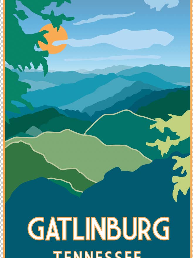 Gatlinburg Natur Rejse Print for engroshandel hos Shell Creek Sellers