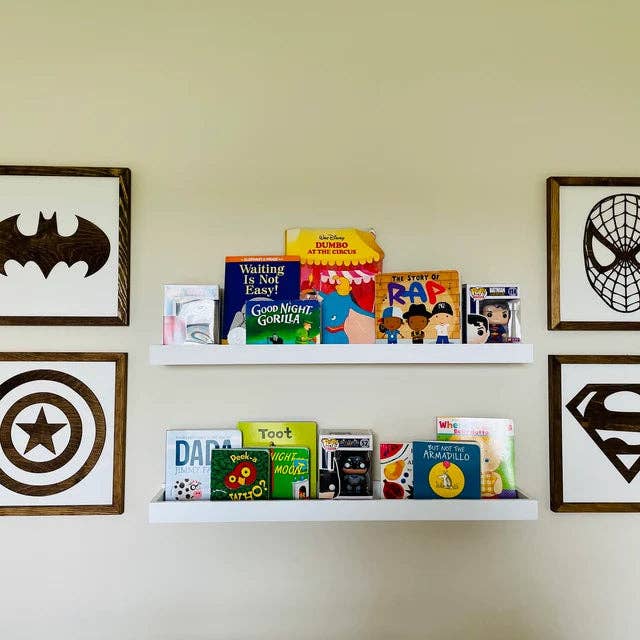 Nail and Hook Laser Cut Home Decor - Wholesale Sign - Superhero Wall Art  | 11x11 inch Wood Sign7