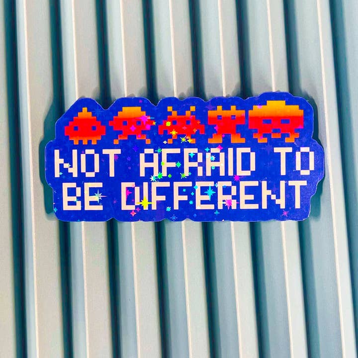 Keine Angst, anders zu sein, Wasserflaschen-Aufkleber, Videospiel für den Großhandel von All The Kewt Stickers