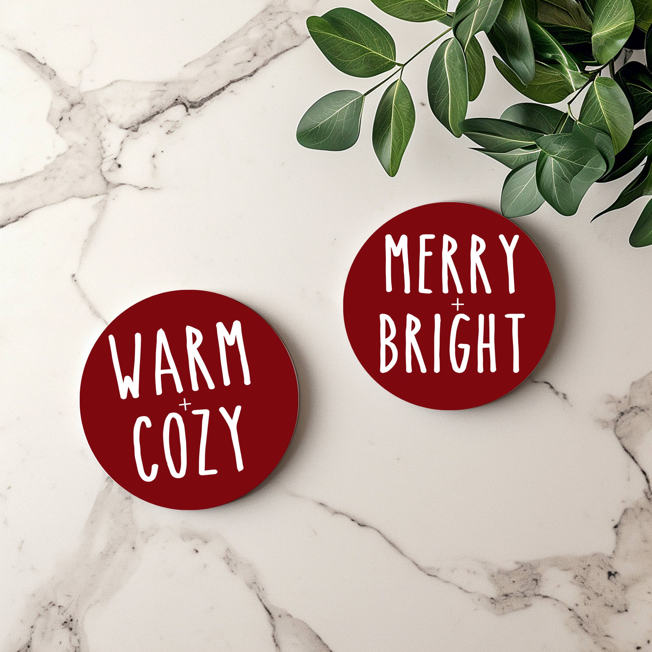 Gia Roma - Vente Sous-verre - Ensemble de dessous de verre Holiday Coasters, édition limitée32