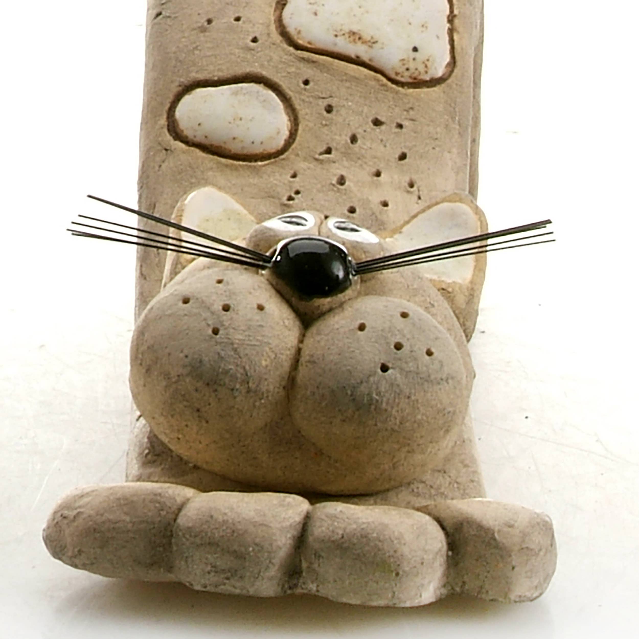 Enigma Supplies – Engroshandel Pyntefigur – Bendy Cat med Whiskers keramisk figur | Forskellige farver2