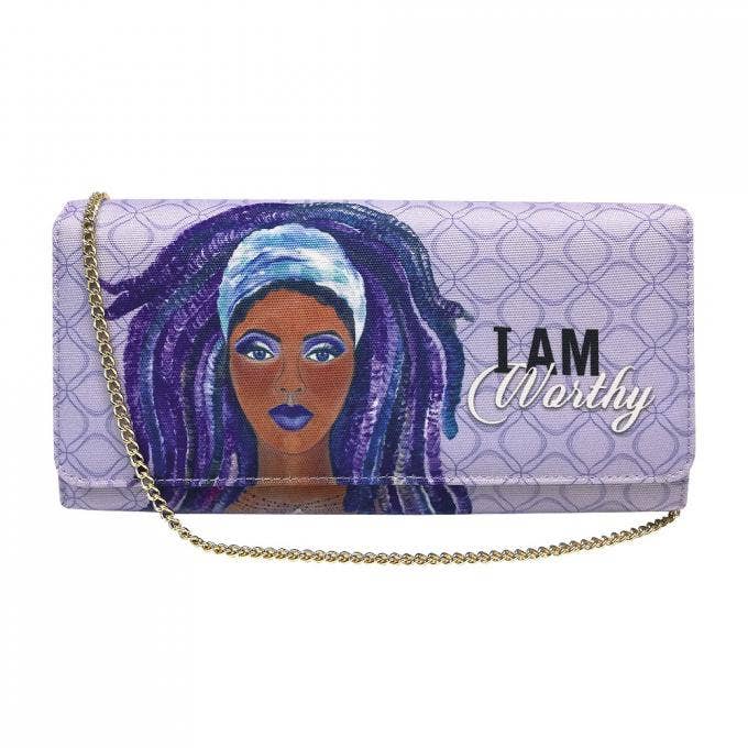 Pochette I Am Worthy pour la vente par Shades of Color, LLC
