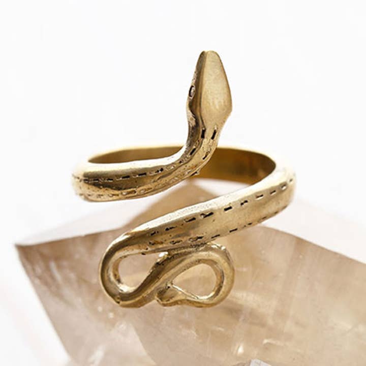 Amano Studio - Wholesale Cocktail/Statement Ring - Golden Serpent Ring