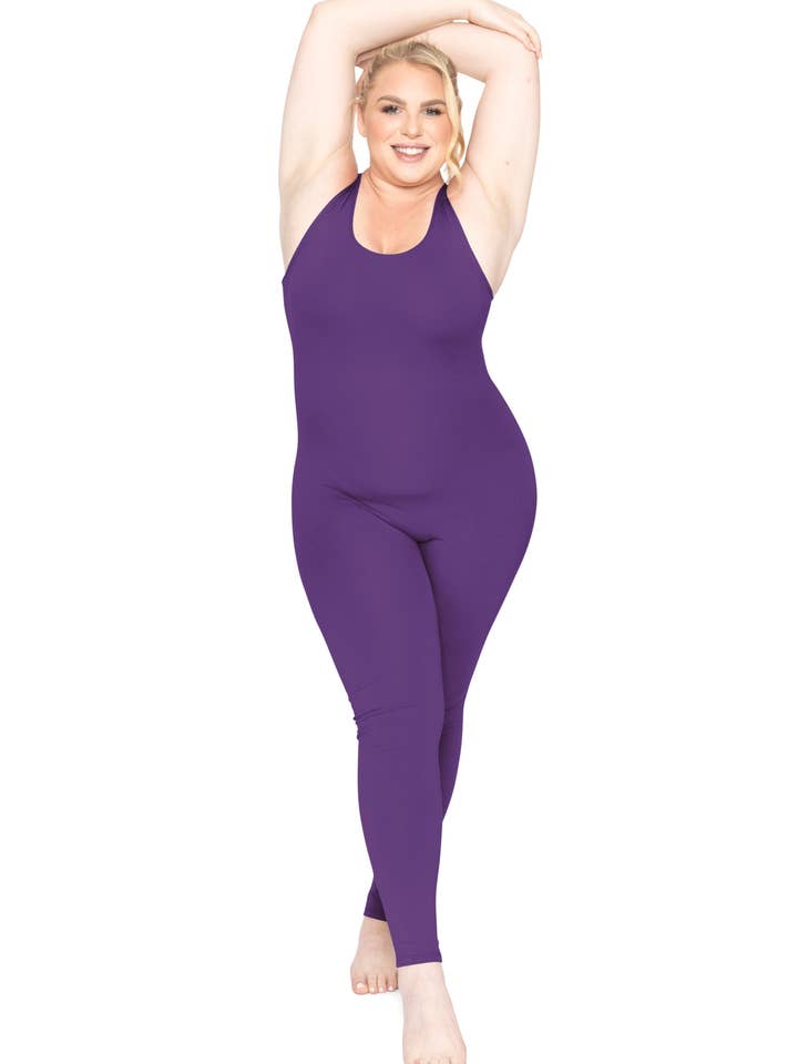 Stretch Is Comfort - Wholesale Unitard – Women′s - Women's Plus Size Teamwear Cotton Tank Unitard8