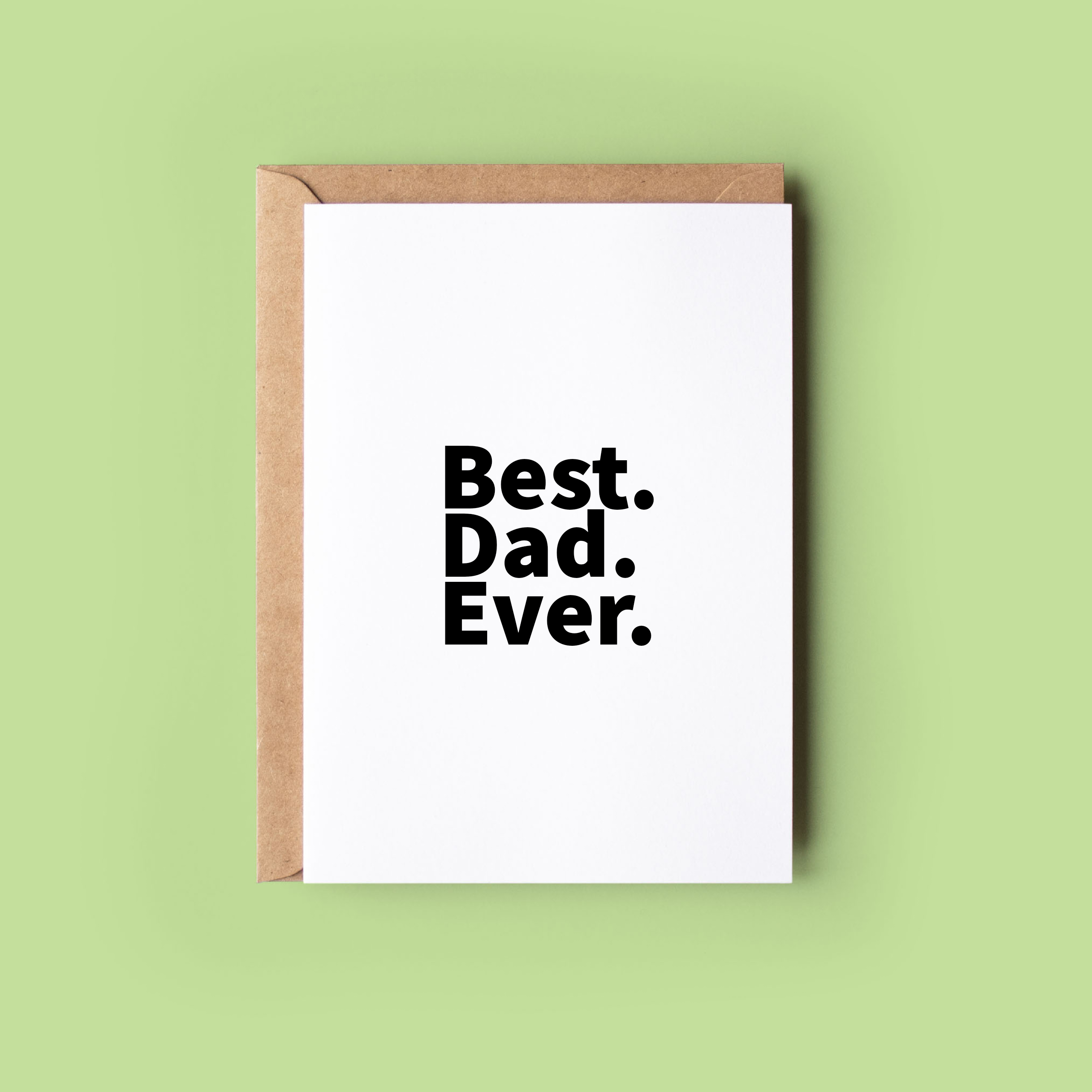 Wonky Cards - Wholesale Father's Day Card - Best.Dad.Ever - Father's Day Card0