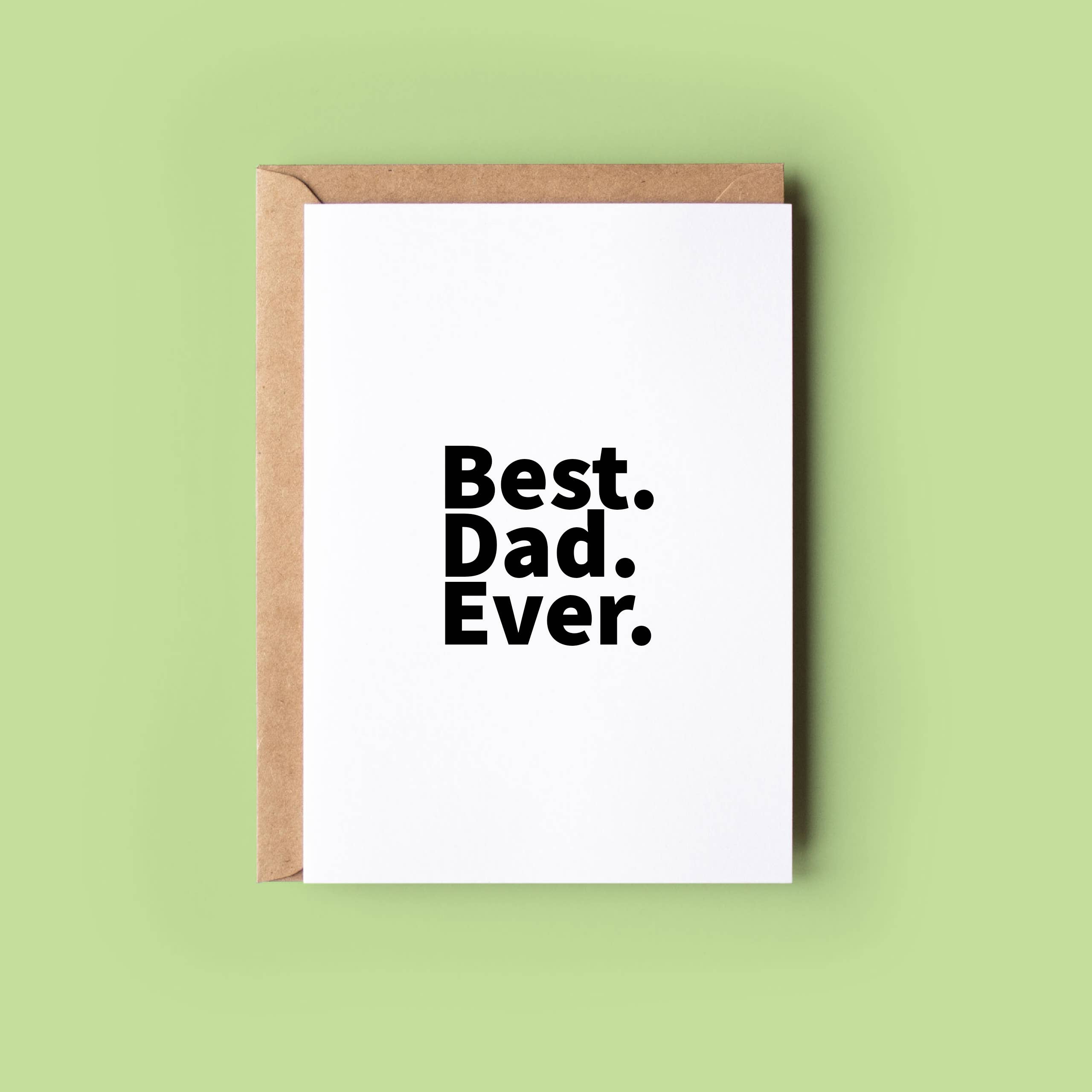 Wonky Cards - Wholesale Father's Day Card - Best.Dad.Ever - Father's Day Card
