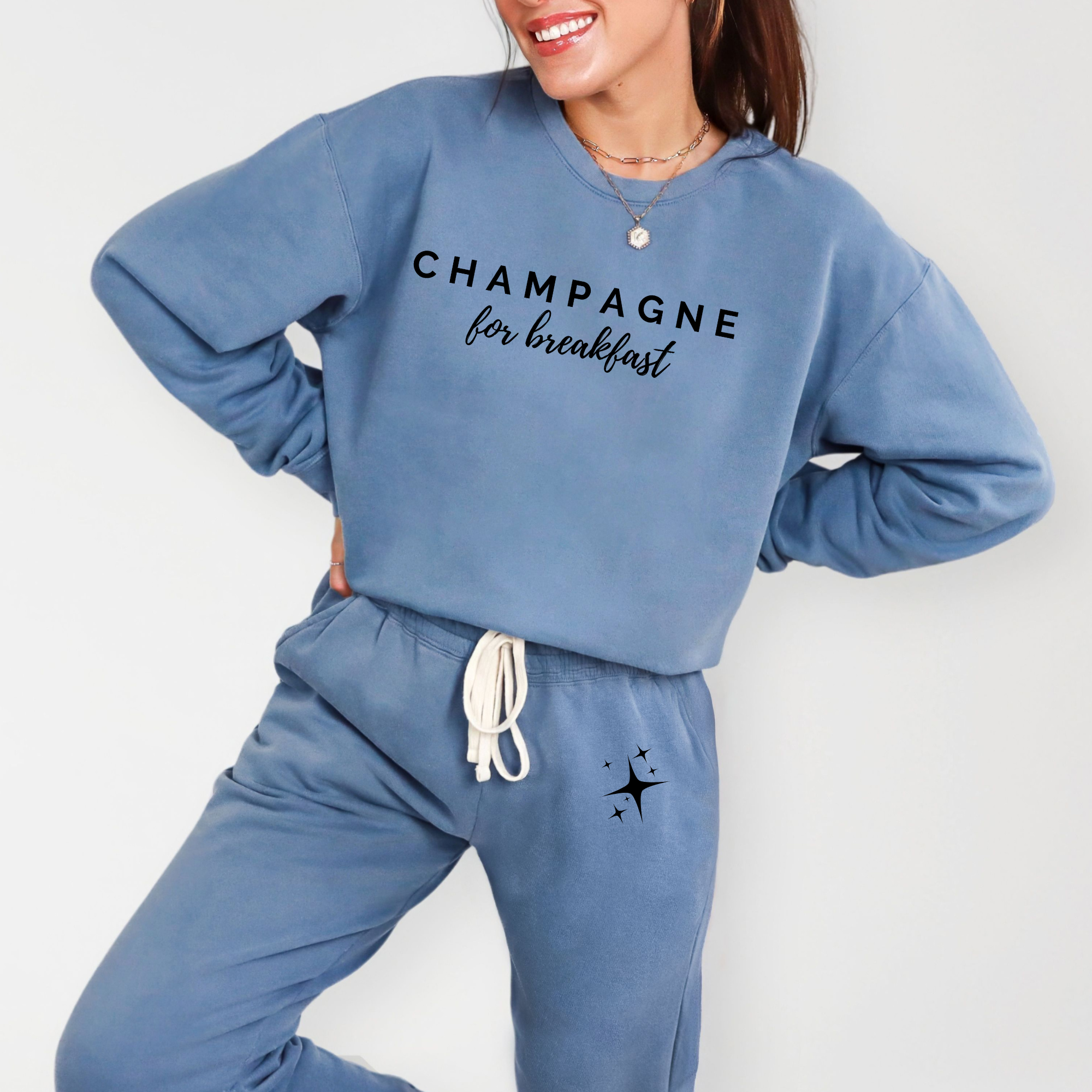 Rustic Radiance - Wholesale Lounge Set - Women's - CHAMPAGNE FOR BREAKFAST SET2