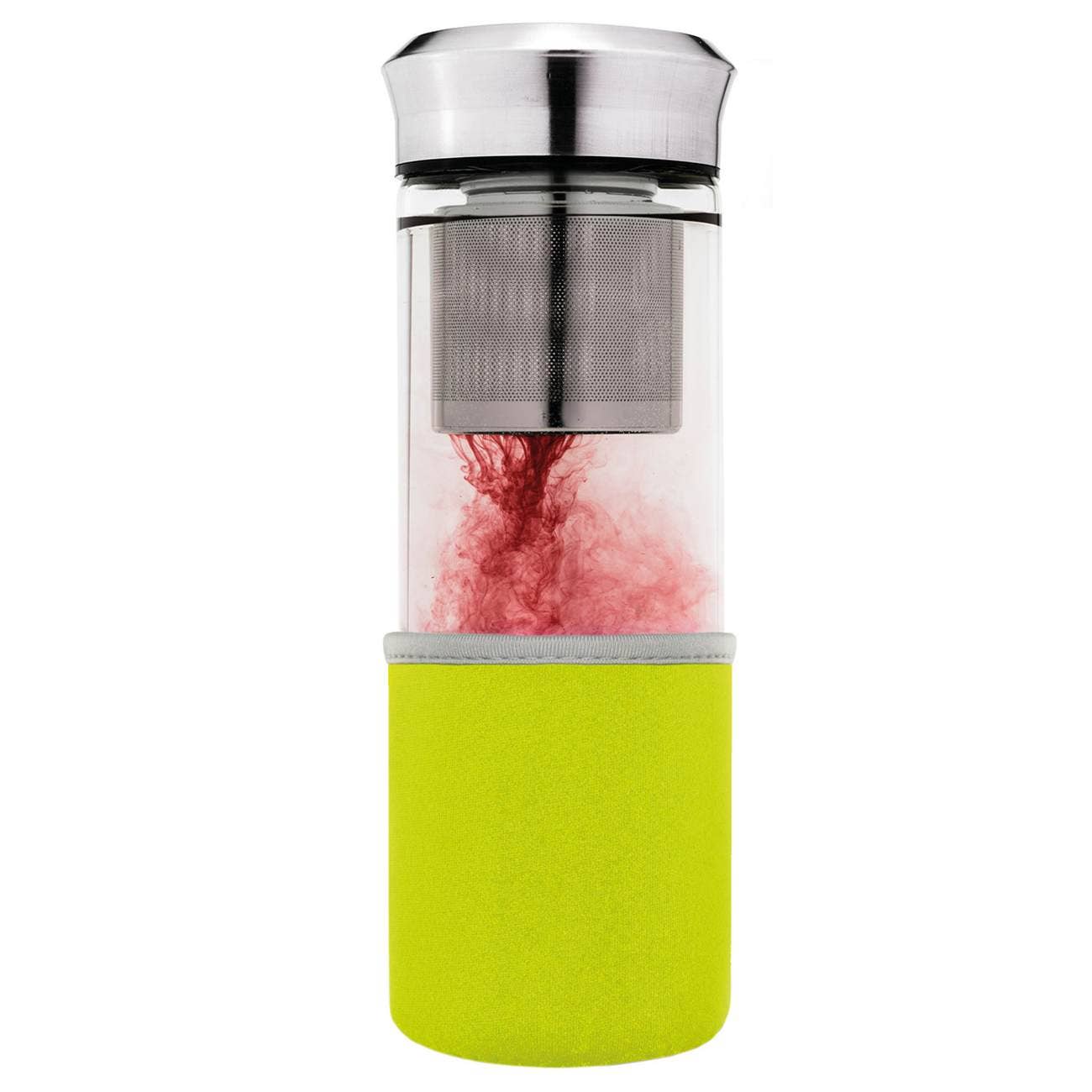 Creano - Wholesale Tea Strainer/Infuser - Tea maker “Teamaker” 400ml with neoprene case; green5