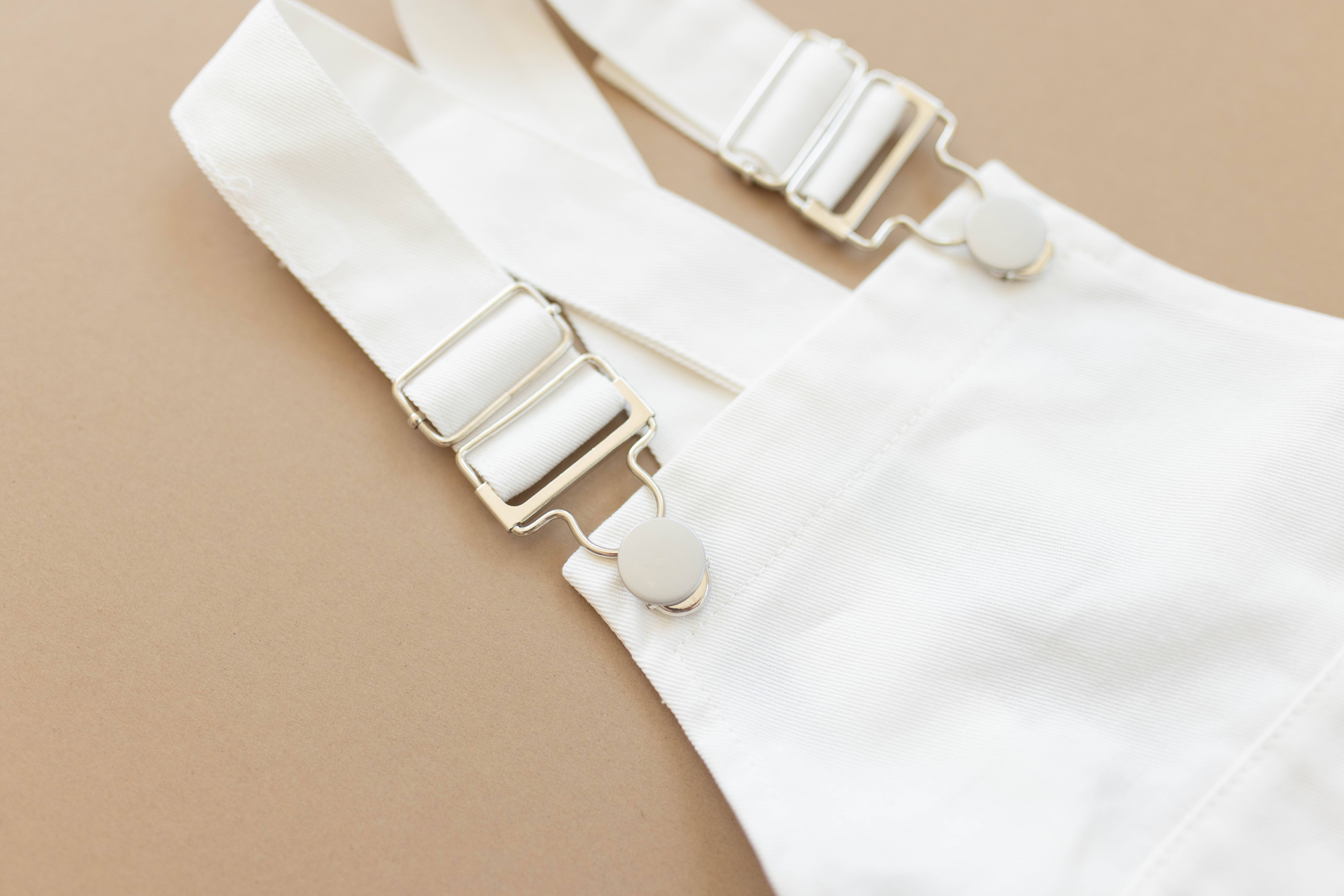 Denin Short Overalls in Marshmallow for wholesale on Faire3