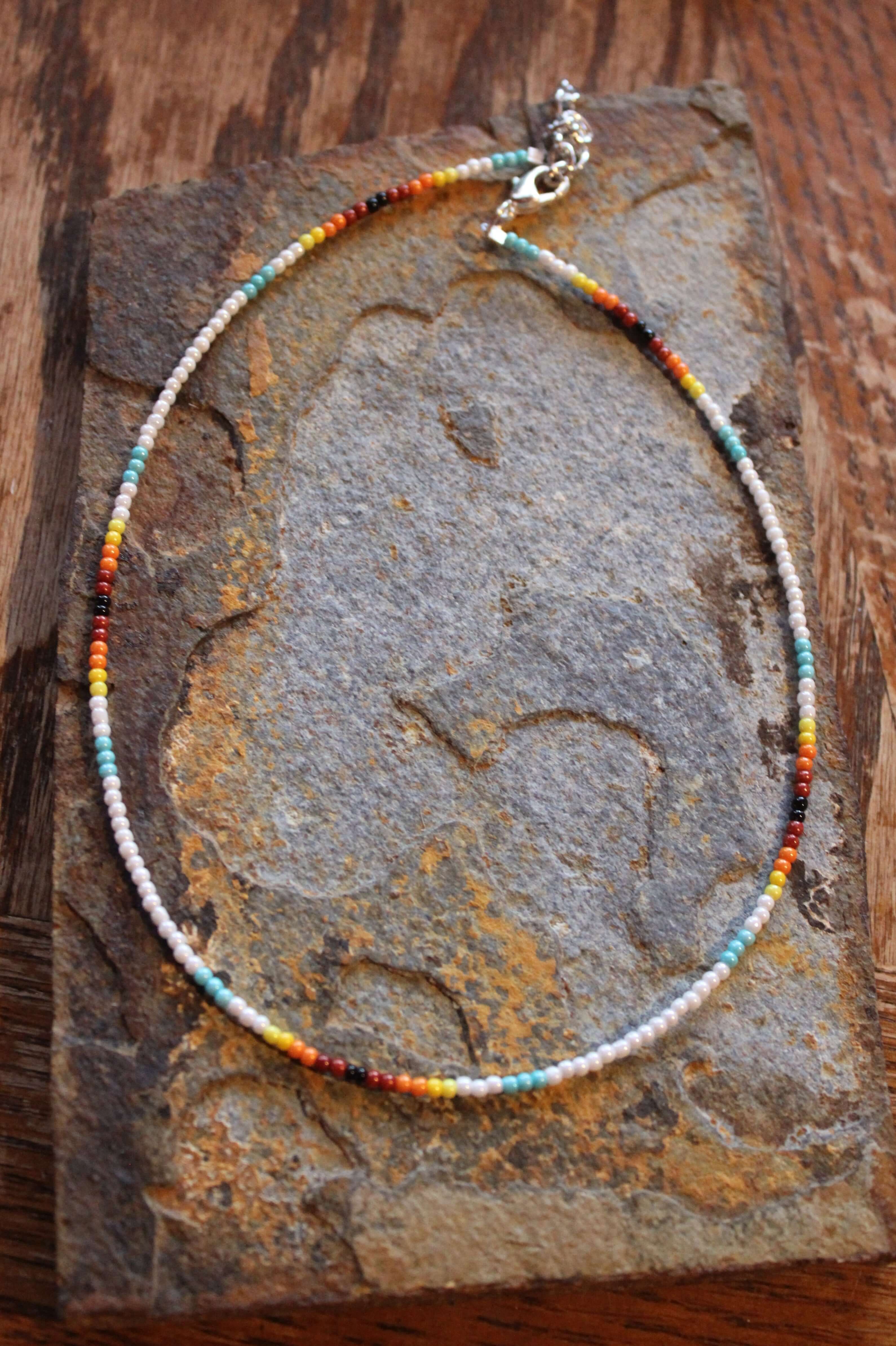 Wild Mountain Soul Designs - Wholesale Choker/Collar - White Southwestern Beaded Choker Necklace1