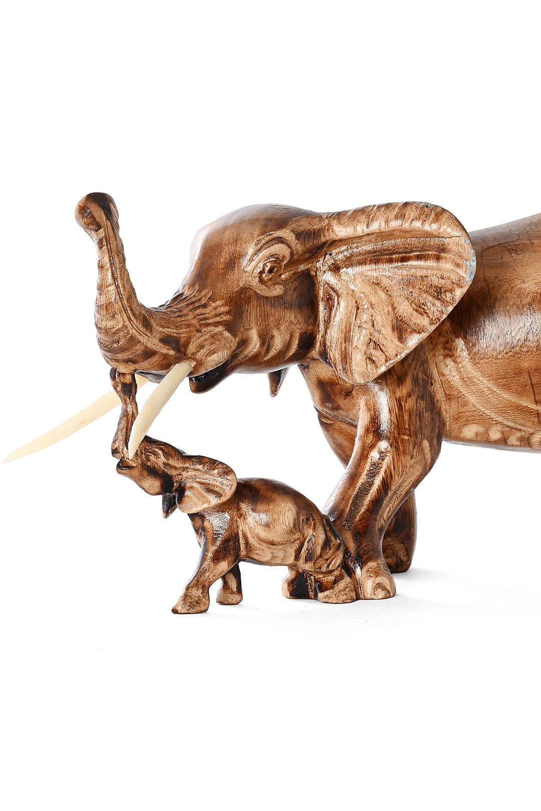 Swahili | AFRICAN MODERN - Wholesale Sculpture - Mama and Baby African Elephant Sculpture1
