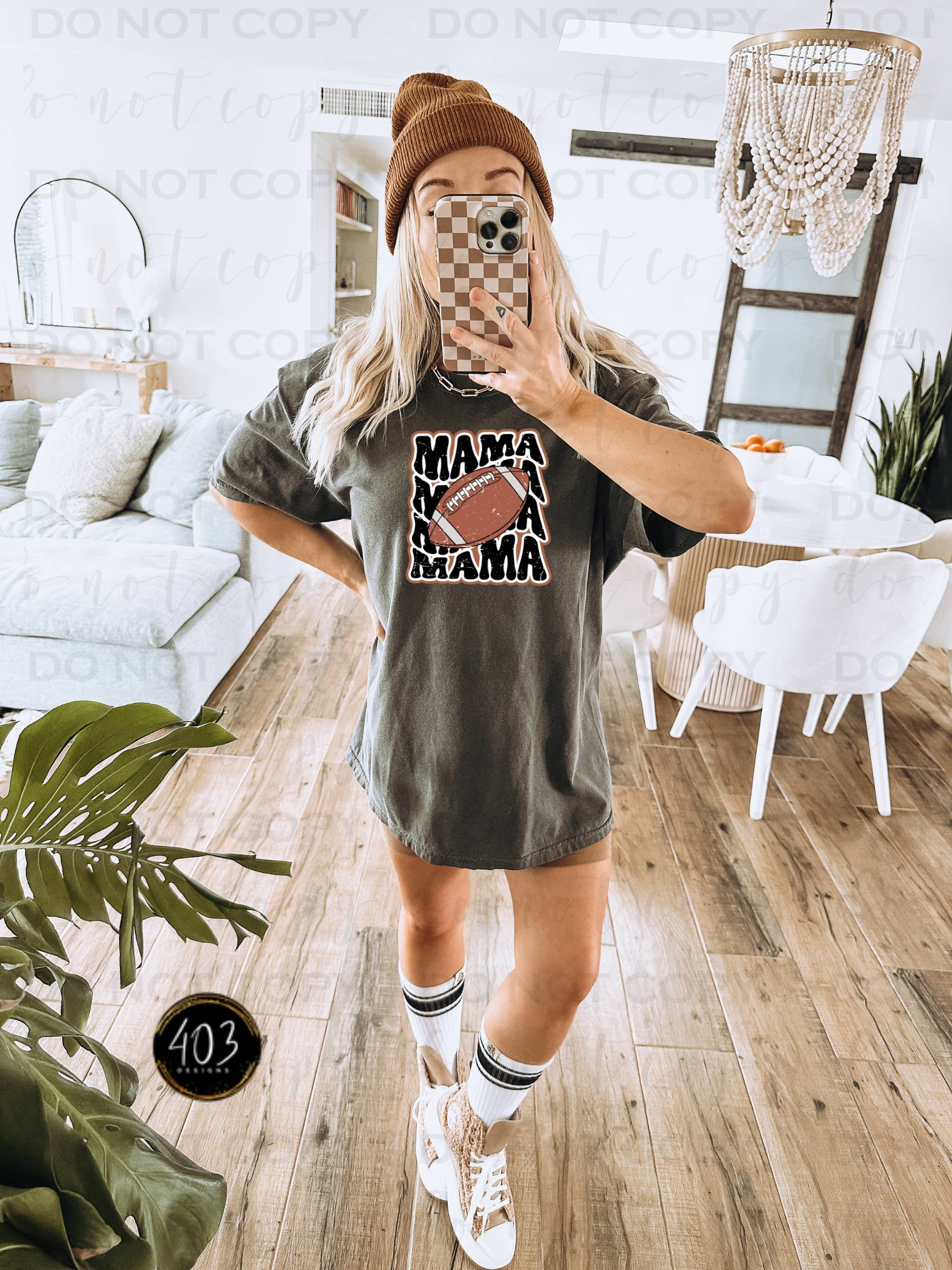 403 Designs - Wholesale Sublimation Transfer - Retro Football Mama DTF Transfer