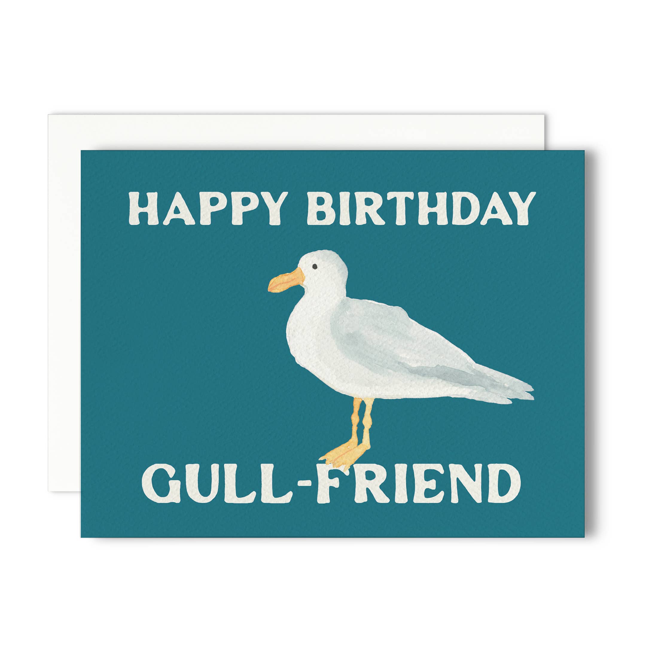 Gert & Co - Wholesale Birthday Card - Happy Birthday Gull-Friend Greeting Card | Birthday Pun Card2