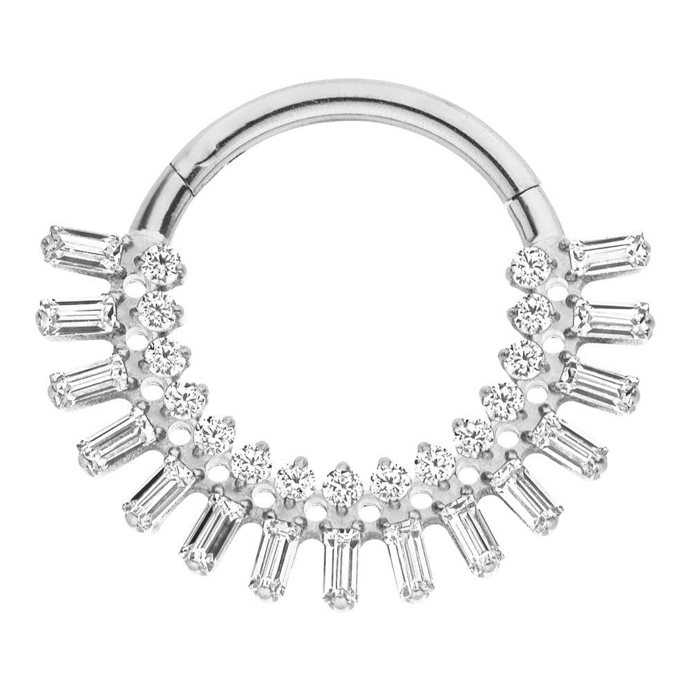 Schmuckgroßhandel - Vente Boucles d'oreille uniques - Clicker piercing deluxe en titane2