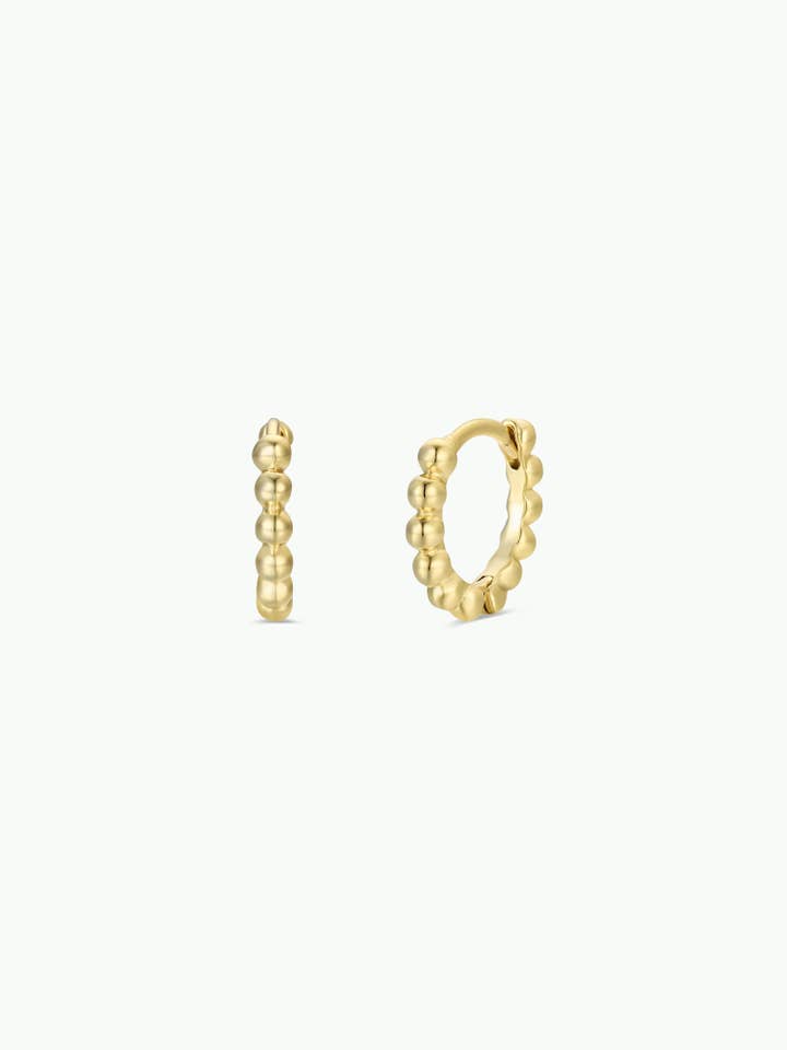 Ball Hoop - Small - Gold Earrings for wholesale by JaxKelly