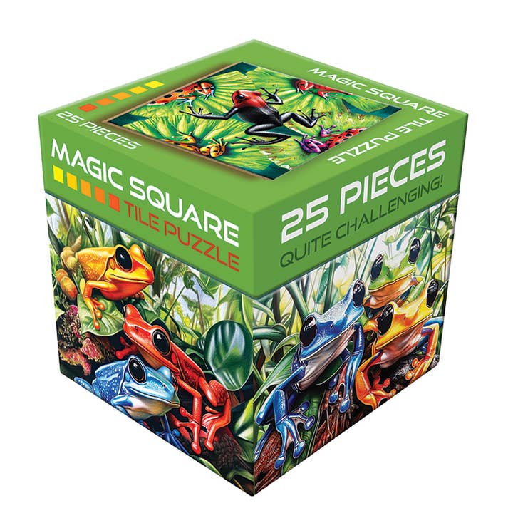 Casse-tête Carré Magique : Grenouilles (25 pièces) pour la vente par Outset Games and Cobble Hill Puzzles