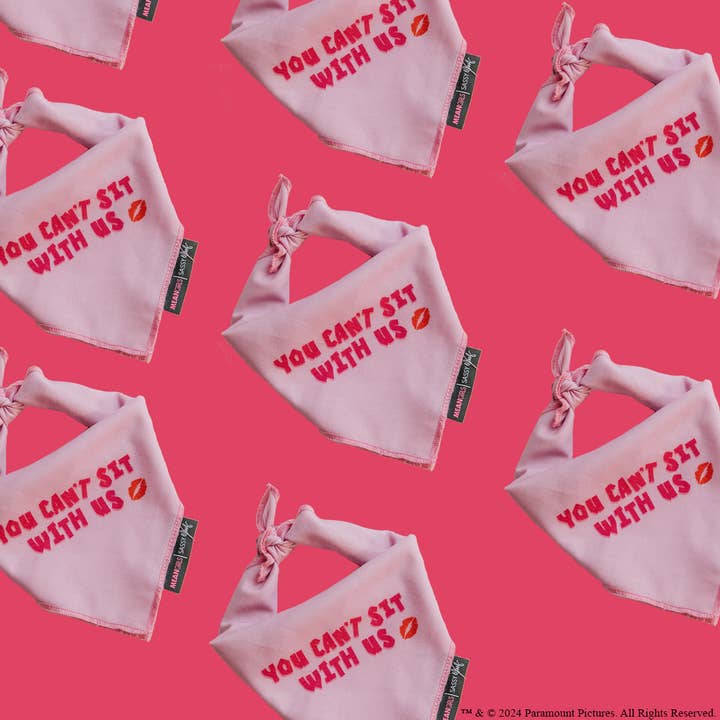 Dog Bandana - Mean Girls™ You Can't Sit With Us for wholesale by SASSY WOOF