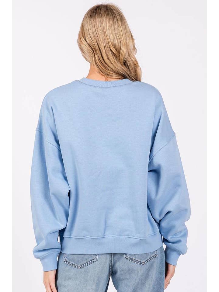 Zutter - Wholesale Graphic Sweatshirt - Women's - Caviar Cowboy Vintage Graphic L/S Relaxed Fleece Sweatshirts7