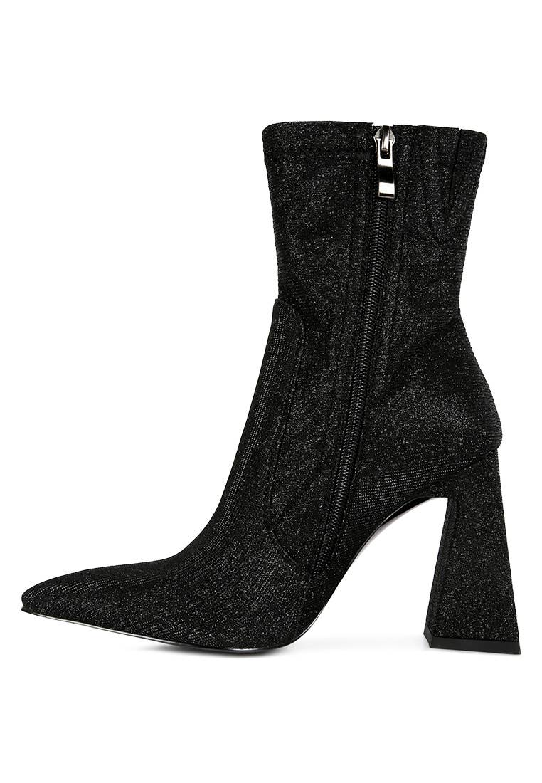 Rag Company - Wholesale Booties - Women's - Hustlers Shimmer Block Heeled Ankle Boots1