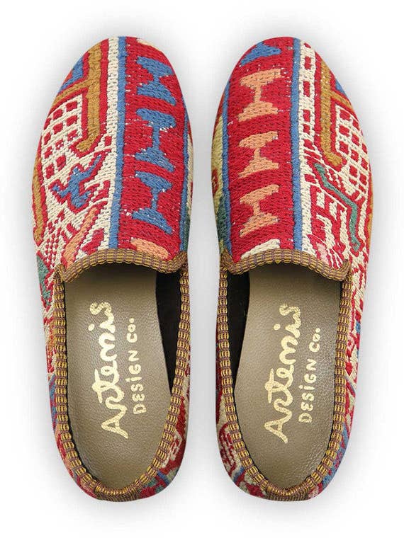 Zapatos de fumar Sumak Kilim para mujer, talla 8.5 para venta al por mayor de Artemis Design Co.