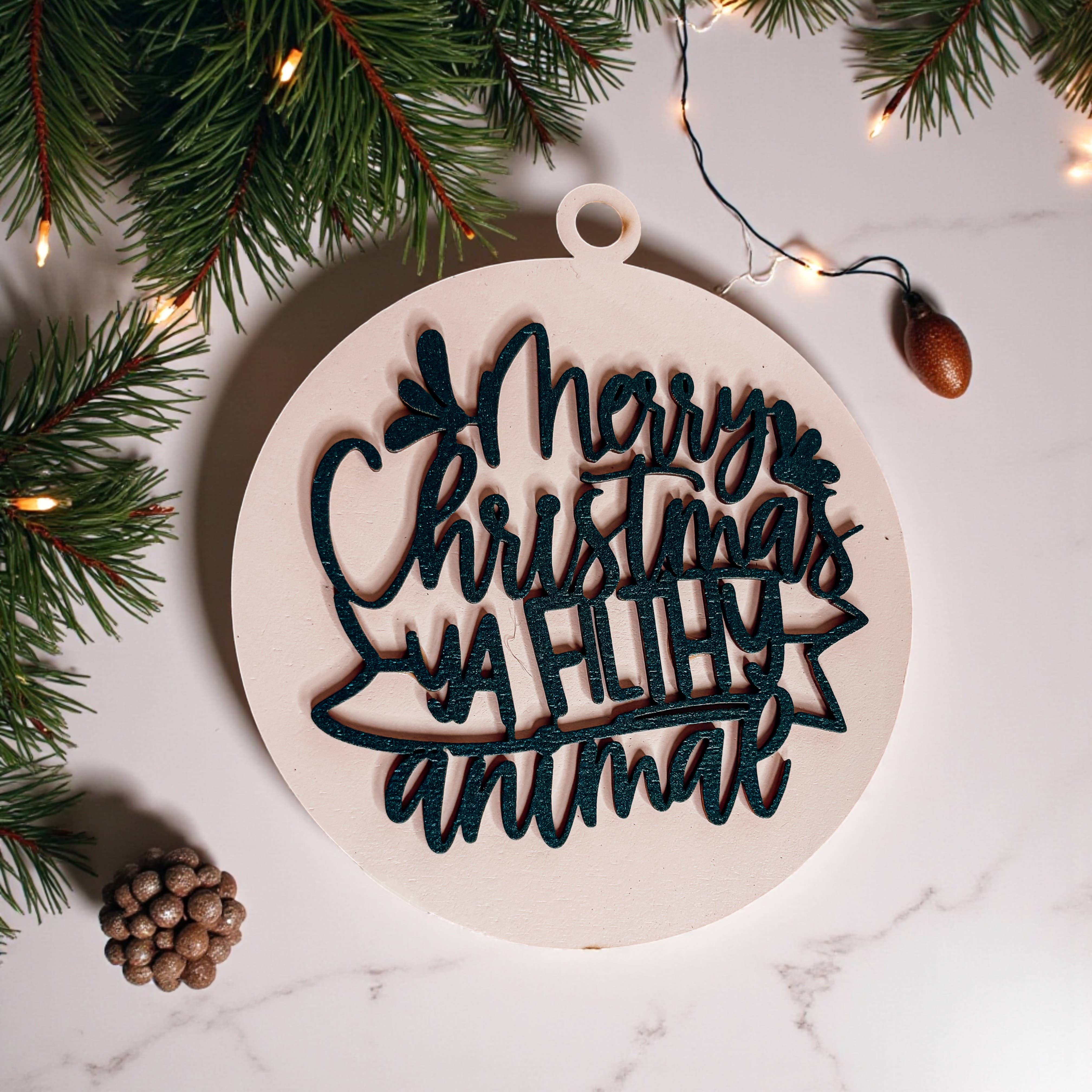 Gia Roma - Wholesale Ornament - Hanging Christmas Decor + Handmade Wooden Ornament Funny89