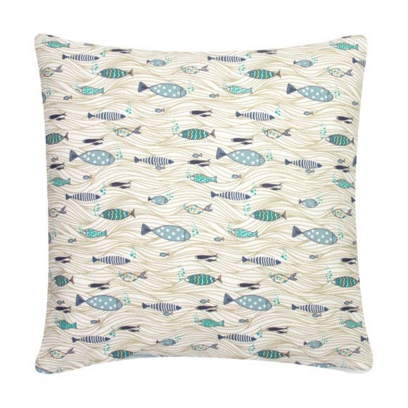 Nauticalia - Wholesale Throw/Decorative Pillow - Shoaling Fish Cushion, 40cm