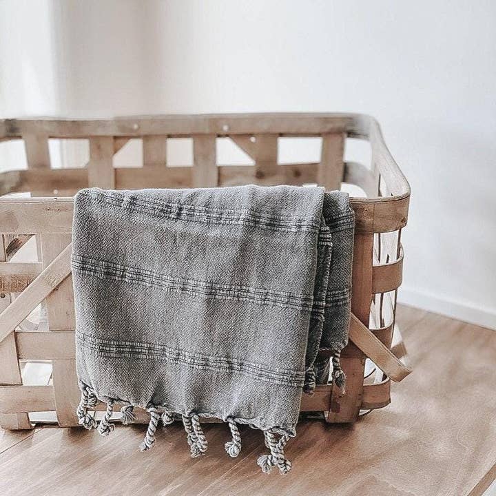 Tea Towel - Textured Lines | Neutral Kitchen Decor for wholesale by DWELL Home Shoppe