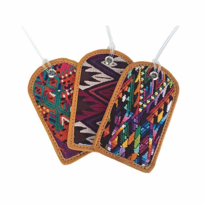 Lumily - Wholesale Luggage Tag - Huipil Up-cycled Textile Luggage Bag Tag - Guatemala6