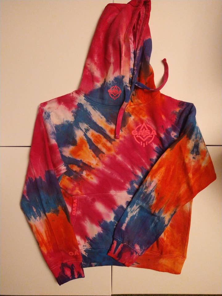 New GASA Limited Edition Tie-Dye Hoodie for wholesale by GASA Custom Apparel