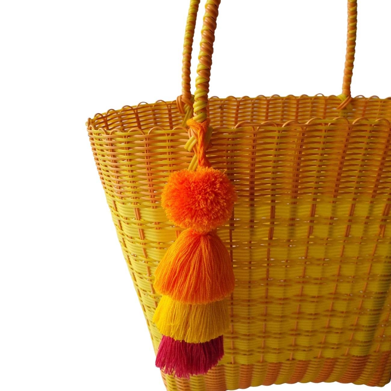 Achiote Guatemalan Goods – Großhandel Tragetasche – Damen – Achiote Einkaufstasche aus recyceltem Kunststoff, 100% handgefertigt, 3 Farben6