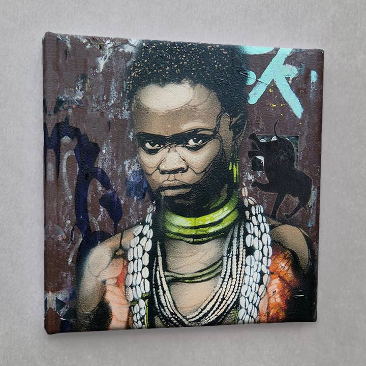 Leinwanddruck Streetart #01223 girl für den Großhandel von Eicie