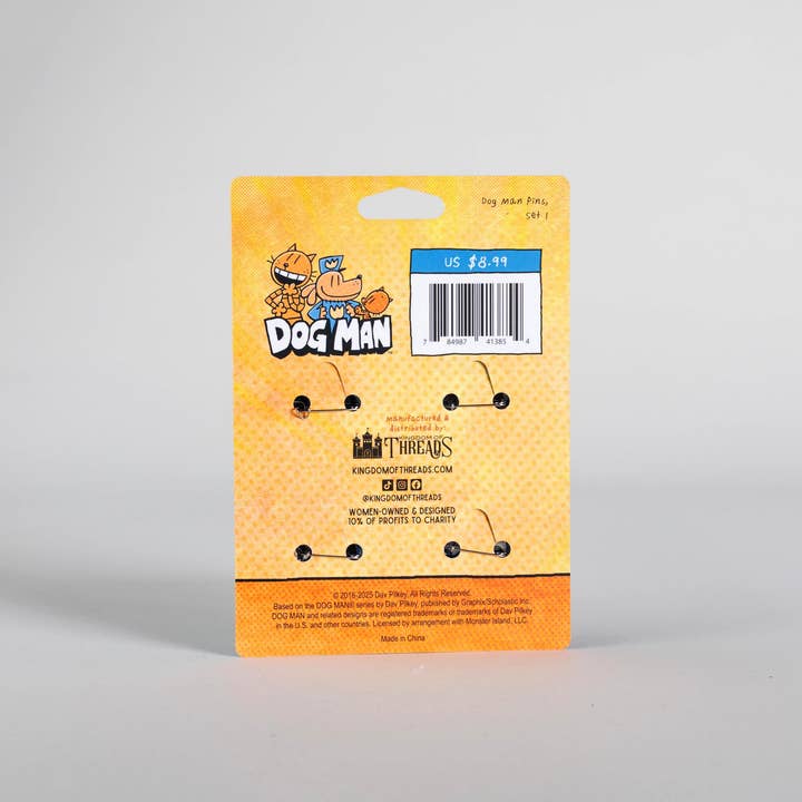 Kingdom of Threads - Wholesale Lapel Pin/Button - Dog Man Button Pin Set | Dog Man2