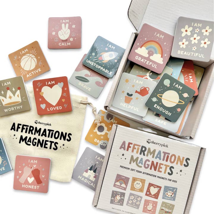 Cherrypick - Wholesale Magnet - Kids & Baby - Affirmations Magnets - Soft Foam Magnetic Set1