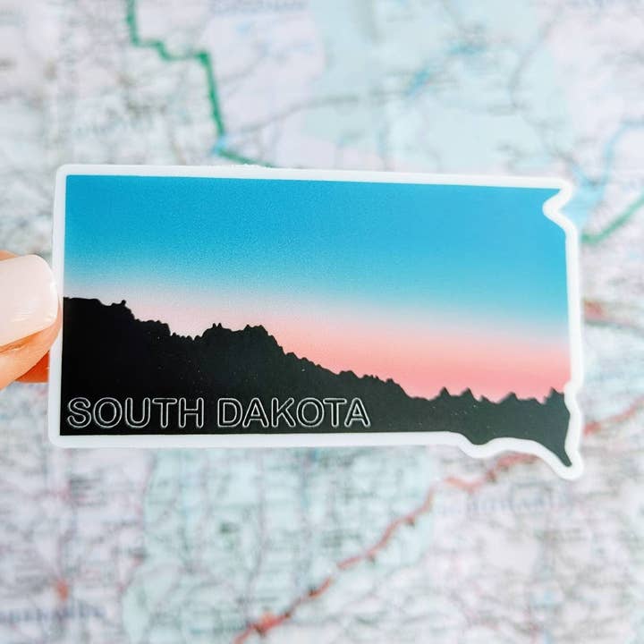 Süddakota-Staatsaufkleber für den Großhandel von MADE BY DEE MARIE LLC