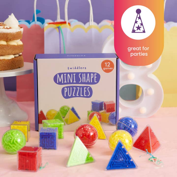 The Twiddlers – Großhandel Puzzle – Kinder – 12er Set Mini-Denkspiele: Kugel, Würfel und Pyramide4