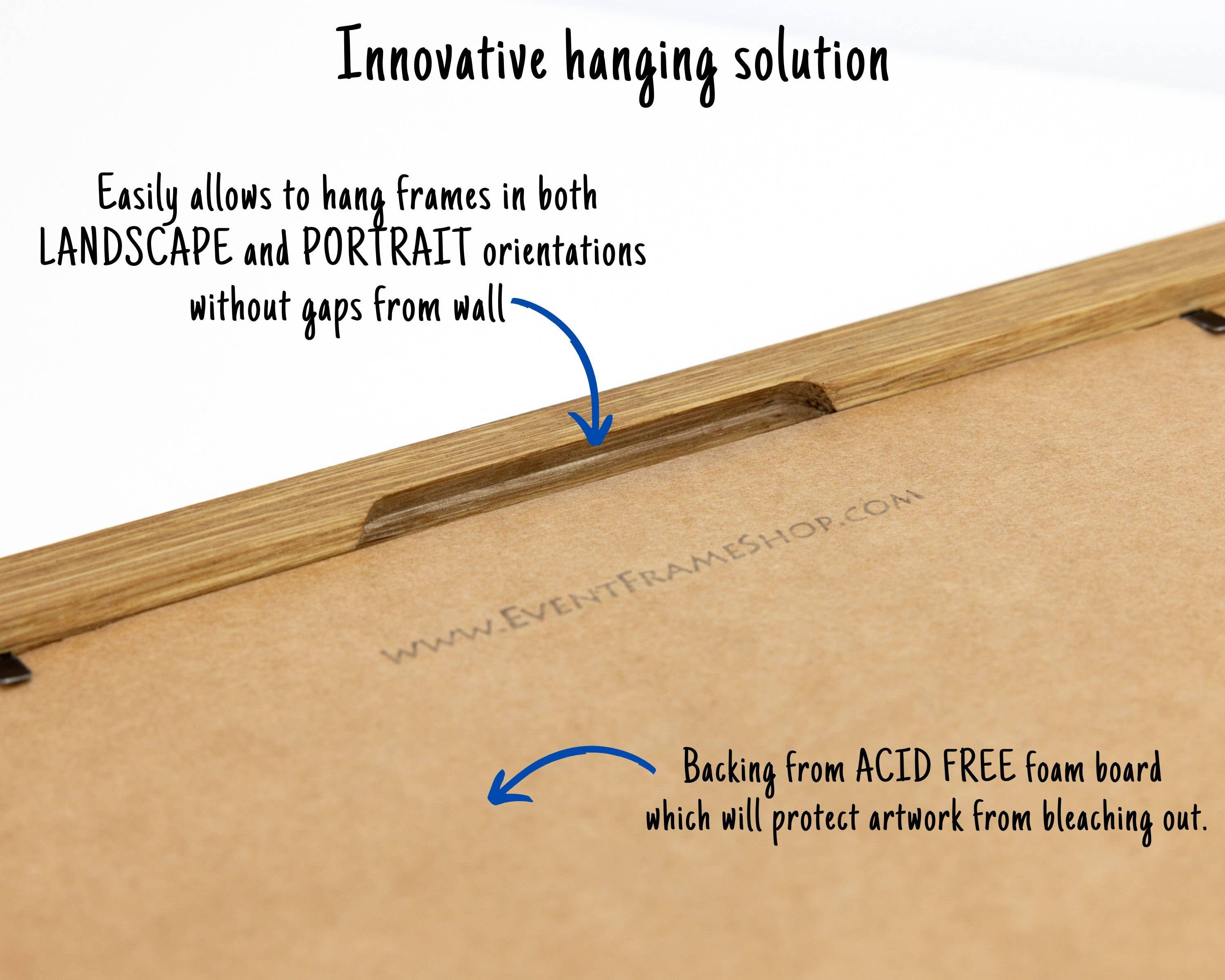 SIA EventFrame - Wholesale Picture Frame - Modern Oak Hardwood Picture Frame In 1" Flat Style9