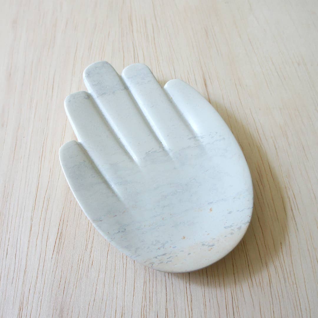 Venture Imports LLC - Wholesale Decorative plate/dish/bowl - Handmade Kenyan Stone Hand Dish