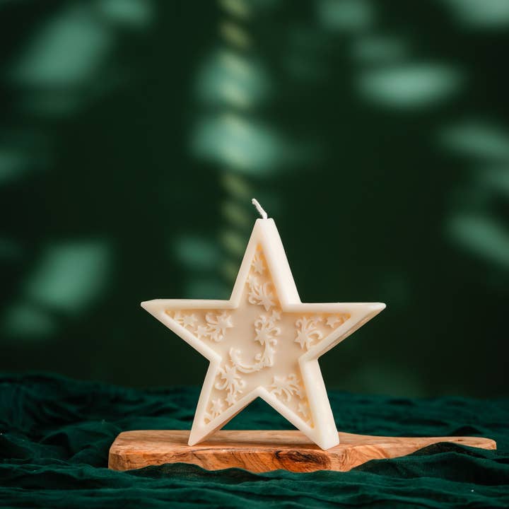 Allure CA - Vendita all'ingrosso Candele regalo - Candela Mandala a forma di Luna Crescente e Stella | Decorazione Estetica5